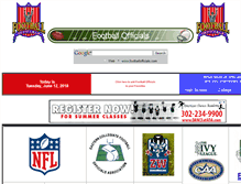 Tablet Screenshot of footballofficials.com